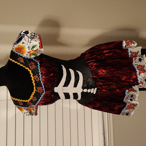 Dia De Los Muertos Darlig Costume - Picture 3 of 4